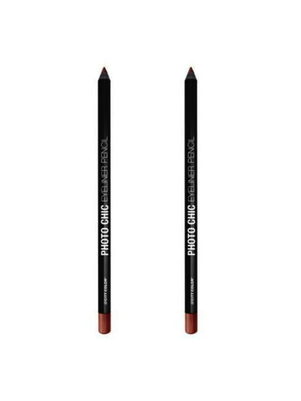 2-Pack NEW City Color Photo Chic Eyeliner Pencil Eye Liner in Bonfire (Sealed)